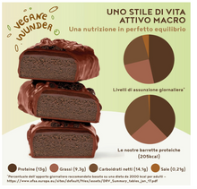 Carica l'immagine nel visualizzatore di Gallery, 15 Barrette proteiche vegan - BROWNIE AL DOPPIO CIOCCOLATO - Alto Contenuto Proteico, a Basso Contenuto di Carboidrati