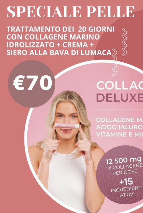 Collagene Marino & Bava di Lumaca per una pelle WOW in soli 20gg