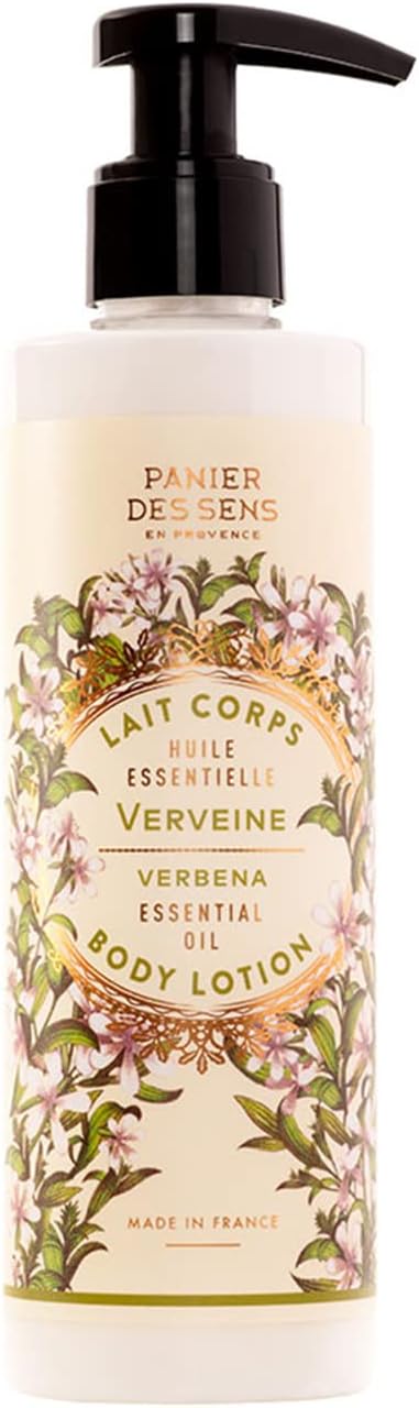 Panier des Sens Crema idratante corpo Lozione Corpo Verbena, Crema corpo idratante pelle secca - Cura del corpo Made in France - 250ml