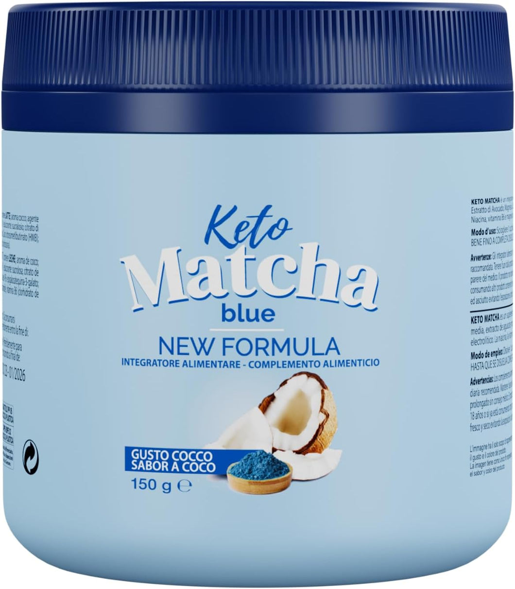 Keto Matcha Blue 150 g. Polvere con L-Carnitina