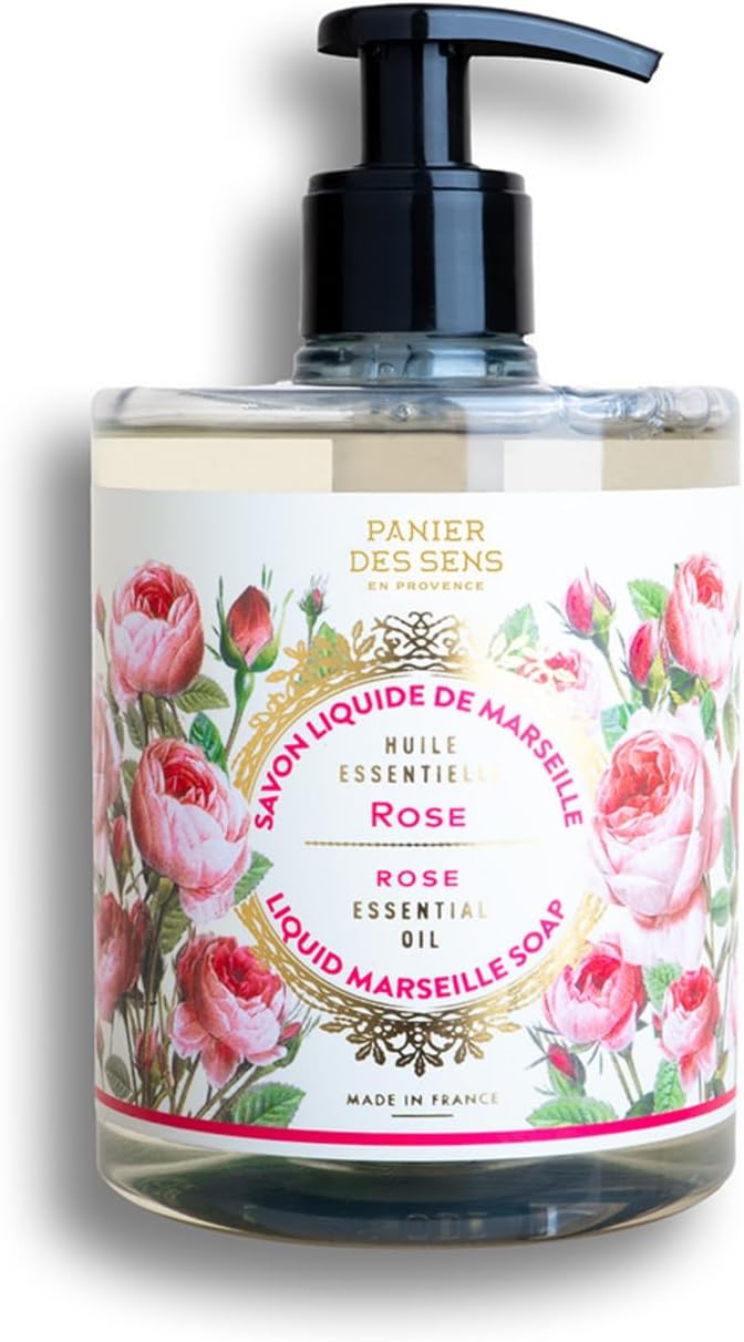 Panier des Sens - Sapone Liquido Mani - Sapone Mani Essenza di Rose - Con Olio di Cocco - Sapone di Marsiglia Made in France - Sapone Idratante Naturale con 97% Ingredienti Naturali - 500ml