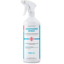 Carica l&#39;immagine nel visualizzatore di Gallery, AIESI® Disinfettante spray pronto uso ad azione rapida per superfici dispositivi medici e riuniti odontoiatrici flacone da 1 litro HOSPIGERM SPRAY
