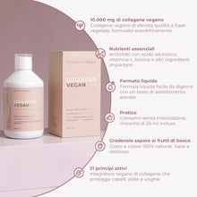 Carica l&#39;immagine nel visualizzatore di Gallery, Swedish Collagen Vegan - Liquido 500 ml Proteina Del Collagene Vegan | 10.000 mg | 8 SETTIMANE - Con Acido Ialuronico, Vitamine e Minerali
