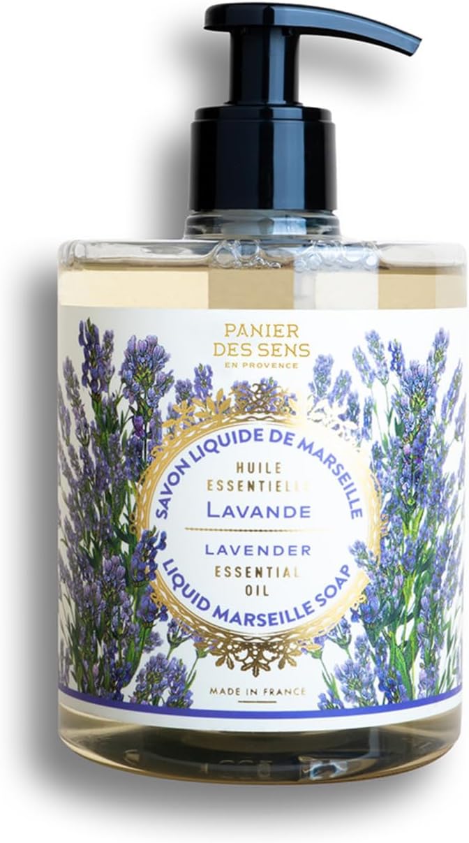 Panier des Sens - Sapone Liquido Mani - Sapone Mani alla Lavanda - Ingrediente Attivo Olio di Cocco - Sapone di Marsiglia Made in France - Sapone Idratante Naturale con 97% Ingredienti Naturali, 500ml