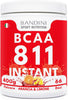 Bandini® BCAA POWDER 8 1 1 integratore di AMINOACIDI RAMIFICATI in rapporto 8:1:1 400 g 100% Vegan - Gusto ARANCIA e LIMONE - Polvere Aromatizzata - per Palestra e Sport Pre Intra e Post Workout