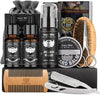 Kit Barba per Uomo, Kit Post Trattamento Rimozione Peli Barba, Olio da Barba, Balsamo Barba, Shampoo Barba, Pennello, Pettine