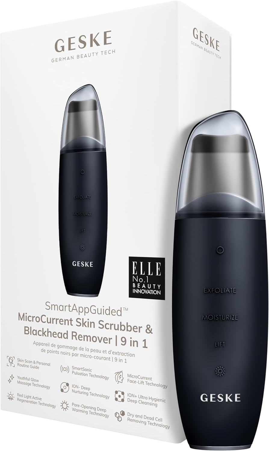 MICROCURRENT SKIN SCRUBBER & BLACKHEAD REMOVER | 9 IN 1 GESKE