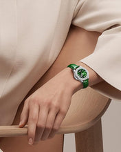 Carica l&#39;immagine nel visualizzatore di Gallery, Orologio Donna Quarzo Analogico Pelle Verde Orologi da Polso Impermeabile Classico Affari Design Orologi Donna Casual Calendario Luminosi Regali Eleganti per Donna
