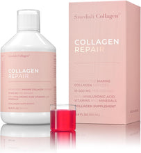 Carica l&#39;immagine nel visualizzatore di Gallery, Swedish Collagen - 8 SETTIMANE - Collagen Repair 500 ml Peptidi di Collagene Marino Idrolizzato | 10.000 mg Collagene | Con Acido Ialuronico, Vitamine e Minerali
