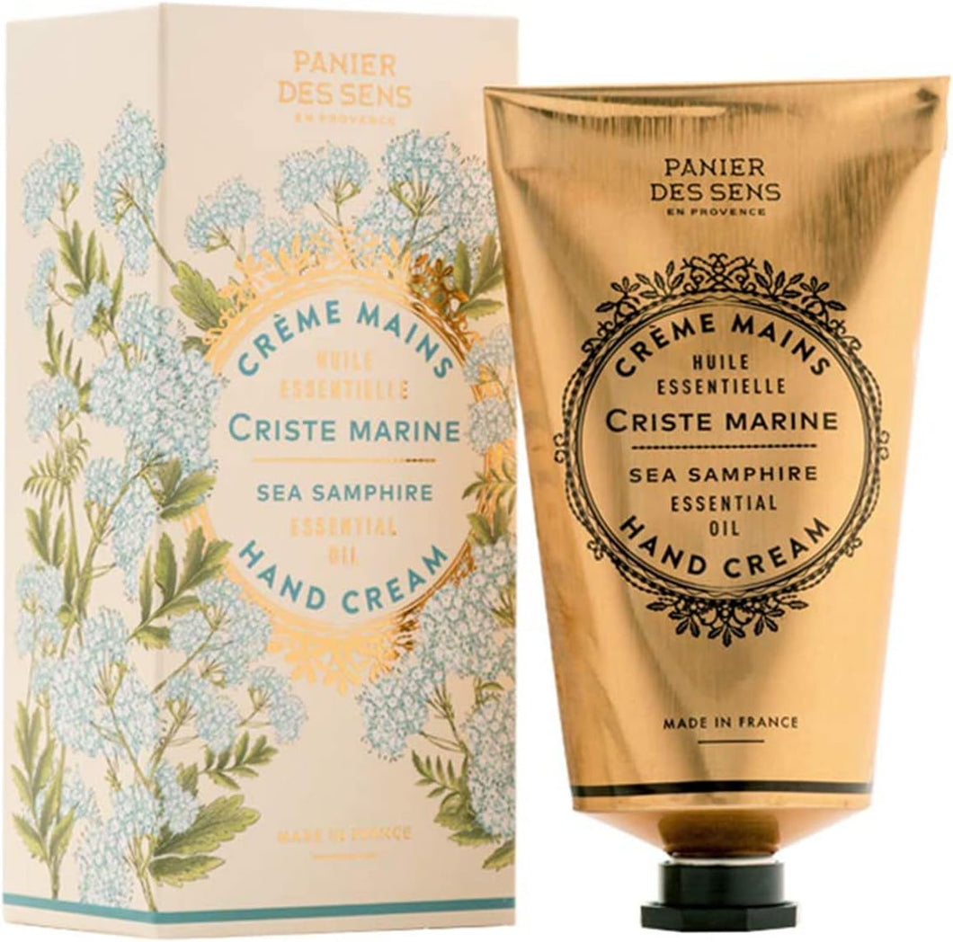 Panier des Sens Crema mani secche e screpolate con burro di karitè - Profumo di Finocchio Marino - Crema mani profumata e idratante - Prodotto in Francia 96% naturale - 75 ml crema mani uomo e donna