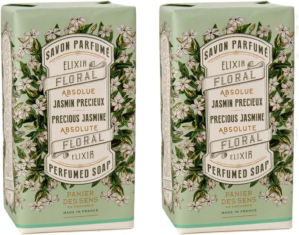 Panier des Sens - Sapone Solido Gelsomino - Sapone Per Mani & Corpo - Made in France - 2x150g