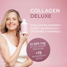 Carica l&#39;immagine nel visualizzatore di Gallery, Swedish Collagen - 8 SETTIMANE - Collagen Deluxe 500 ml Peptidi di Collagene Marino Idrolizzato | 12.500 mg Collagene | Con Acido Ialuronico, Vitamine e Minerali
