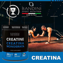 Carica l&#39;immagine nel visualizzatore di Gallery, Bandini® Creatina Monoidrata in Polvere Pura al 100% - Integratore per Allenamento, Sport, Palestra e Pre Workout - Include Dosatore - 100% Vegan - A base di Creatine Monoidrato
