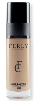 Fondotinta Fluido Long Lasting Golden Beige N.105 FERLY