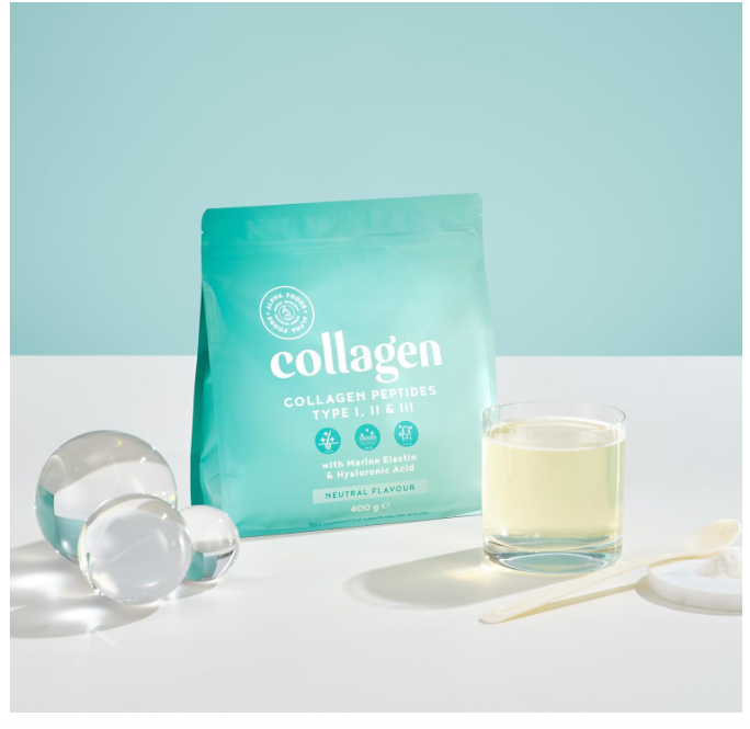 Collagene in Polvere - Collagene e Acido Ialuronico, Integratore Collagene da Bere - Collagene Idrolizzato – NON AROMATIZZATO – 400g - Integratori per Capelli, Pelle, Articolazioni