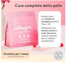 Carica l&#39;immagine nel visualizzatore di Gallery, Collagene Acido Ialuronico e Elastina Marina - Collagene in Polvere – Lampone – Collagene Marino con Acido Ialuronico 400g - Integratori per Capelli, Pelle e Articolazioni, Collagene da bere
