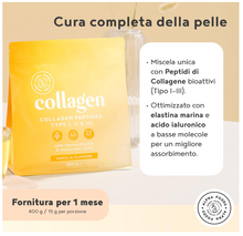 Carica l&#39;immagine nel visualizzatore di Gallery, Collagene Acido Ialuronico, Integratore con Elastina Marina - Collagene da Bere Idrolizzato – Vaniglia – Collagene in Polvere 400g - Integratori per Capelli, Pelle e Articolazioni
