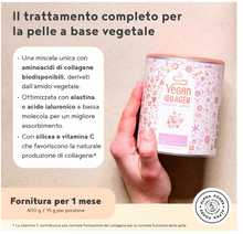 Carica l&#39;immagine nel visualizzatore di Gallery, COLLAGENE VEGANO - Supporto vegano alla formazione del Collagene con Acido Ialuronico – NON AROMATIZZATO - alternativa vegetale, collagene da bere – 400 gr Collagene in Polver
