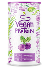 Carica l&#39;immagine nel visualizzatore di Gallery, Proteine Vegane - MIRTILLO - Proteine vegetali di soia, piselli e semi - Proteine in Polvere pre workout and post workout - integratori palestra - 600g vegan protein
