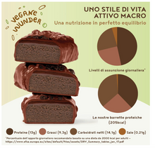 Carica l&#39;immagine nel visualizzatore di Gallery, 15 Barrette proteiche vegan - BROWNIE AL DOPPIO CIOCCOLATO - Alto Contenuto Proteico, a Basso Contenuto di Carboidrati
