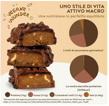 Carica l&#39;immagine nel visualizzatore di Gallery, Barrette Proteiche Vegan - CARAMELLO SALATO - 15 Barrette Energetiche Vegane Ricche di Proteine e Fibre – Snack Proteico a Basso Contenuto di Carboidrati e Zuccheri
