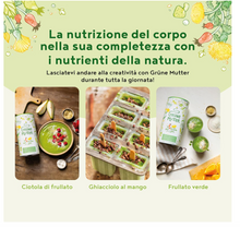 Carica l&#39;immagine nel visualizzatore di Gallery, Green Mother Frullato in Polvere – con Vitamine a base di Erba di Grano, Ortica, Cardo Mariano con Coenzima Q10 – Multivitaminico Completo e Naturale, 600g
