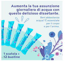 Carica l&#39;immagine nel visualizzatore di Gallery, Water Booster - Acqua Aromatizzata al Mirtillo e Açaí con Vitamina C - Naturalmente Deliziosa, a Basso contenuto Calorico e Senza Zuccheri Aggiunti - 12x2,5 g in polvere
