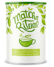 Carica l&#39;immagine nel visualizzatore di Gallery, The Matcha Ritual - Pregiato the verde matcha dal rituale giapponese - arricchito con latte di cocco, erba di grano e orzo. Ideale per frullati - 210g polvere
