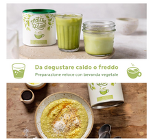 Carica l&#39;immagine nel visualizzatore di Gallery, The Matcha Ritual - Pregiato the verde matcha dal rituale giapponese - arricchito con latte di cocco, erba di grano e orzo. Ideale per frullati - 210g polvere
