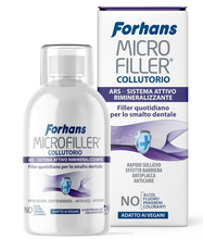 Carica l&#39;immagine nel visualizzatore di Gallery, Forhans, Collutorio Microfiller, Remineralizzante, per lo Smalto Dentale, Dona Rapido Sollievo per Denti Sensibili, Azione Antiplacca, Senza Parabeni e Fluoro, 500 ml
