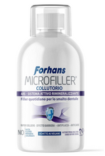 Carica l&#39;immagine nel visualizzatore di Gallery, Forhans, Collutorio Microfiller, Remineralizzante, per lo Smalto Dentale, Dona Rapido Sollievo per Denti Sensibili, Azione Antiplacca, Senza Parabeni e Fluoro, 500 ml
