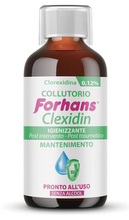 Carica l&#39;immagine nel visualizzatore di Gallery, Forhans Clorexidina, Collutorio Clexidin 0,12%, Antisettico, Azione di Mantenimento per Infiammazioni o Infezioni del Cavo Orale Post Intervento, Senza Alcol, Sapore Gradevole, 200 ml
