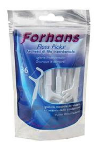 Forhans Floss Pick Archetti di filo interdentale con punta stuzzicadenti