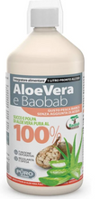 Carica l&#39;immagine nel visualizzatore di Gallery, PURO Forhans Aloe Vera e Baobab - Integratore Alimentare 100% Succo e Polpa Aloe Vera, Depurativo, Digestivo, per Regolarità Intestinale, Difese Immunitarie, Vegano, Gusto Pesca, Flacone da 1 Litro
