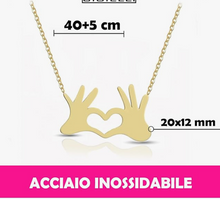 Carica l&#39;immagine nel visualizzatore di Gallery, SAGA GIOIELLI® Collana Donna Cuore Cofezione Regalo
