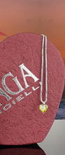 Carica l&#39;immagine nel visualizzatore di Gallery, SAGA GIOIELLI® Collana Donna Cuore Cristalli Punto Luce Acciaio
