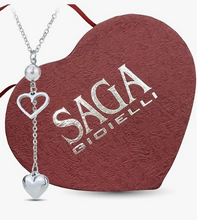 Carica l&#39;immagine nel visualizzatore di Gallery, SAGA GIOIELLI® Collana Donna San Valentino Innamorati Festa Della Mamma Acciaio Cuore
