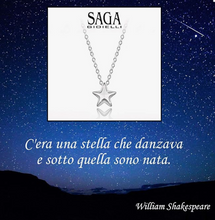 Carica l&#39;immagine nel visualizzatore di Gallery, SAGA GIOIELLI® COLLANA DONNA STELLA ACCIAIO
