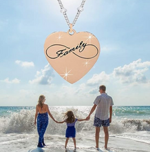 Carica l&#39;immagine nel visualizzatore di Gallery, SAGA GIOIELLI® COLLANA DONNA CUORE FAMILY INFINITO AMORE
