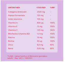 Carica l&#39;immagine nel visualizzatore di Gallery, IandO, ARRUGHEDERCI Pelle senza età, Integratore alimentare per la pelle, Azione idratante e antirughe, con acido ialuronico e collagene, rende la pelle idratata ed elastica, 30 bustine = 30 giorni
