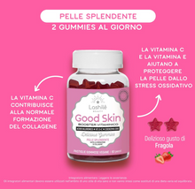 Carica l&#39;immagine nel visualizzatore di Gallery, Lashilé Good Skin, Integratore alimentare per la bellezza della pelle a base di Acido Ialuronico, Coenzima Q10, Vitamine E + C | 60 pastiglie gommose
