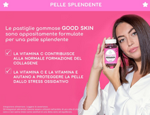 Carica l&#39;immagine nel visualizzatore di Gallery, Lashilé Good Skin, Integratore alimentare per la bellezza della pelle a base di Acido Ialuronico, Coenzima Q10, Vitamine E + C | 60 pastiglie gommose
