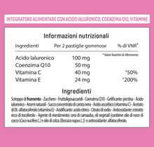 Carica l&#39;immagine nel visualizzatore di Gallery, Lashilé Good Skin, Integratore alimentare per la bellezza della pelle a base di Acido Ialuronico, Coenzima Q10, Vitamine E + C | 60 pastiglie gommose
