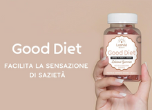 Carica l&#39;immagine nel visualizzatore di Gallery, Lashilé Good Diet Integratore Alimentare per Facilitare il Senso di Sazietà a Base di Carruba, L-Tirosina e Cromo, Senza Zucchero, 60 Pastiglie Gommose 1 mese di trattamento
