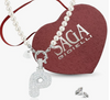 SAGA GIOIELLI® Collana Donna Perle Ciondolo Iniziale Lettera Alfabeto Confezione Regalo Festa Della Mamma