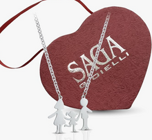 Carica l&#39;immagine nel visualizzatore di Gallery, SAGA GIOIELLI® Collana Donna Bebè Bambina Bambino Family Acciaio
