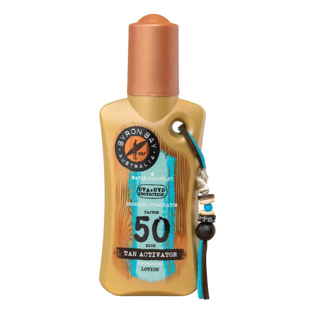 Lozione solare con attivatore di abbronzatura - SPF 50 - Byron Bay