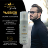 Warrior Uomo- Spuma Detergente -Viso Corpo Capelli a base di purissimo siero di bava di lumaca -SOS lenitivo per pelli delicate, antiage 150ml