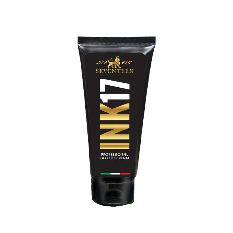 INK17 Professional Tattoo Cream 75ml - Crema Idratante e Lenitiva per tatuaggi con Aloe Vera e Bava di Lumaca